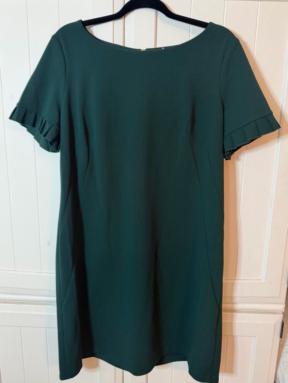 Tommy Hilfiger Forest Green Short Sleeve Midi Shift Dress